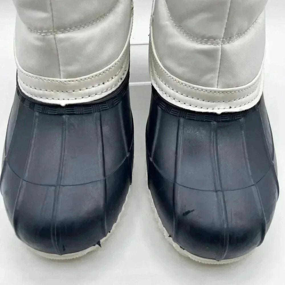 Tommy Hilfiger Womens 8 M Roana Zip Up Duck Booties Blue and white cozy classic - Picture 7 of 14